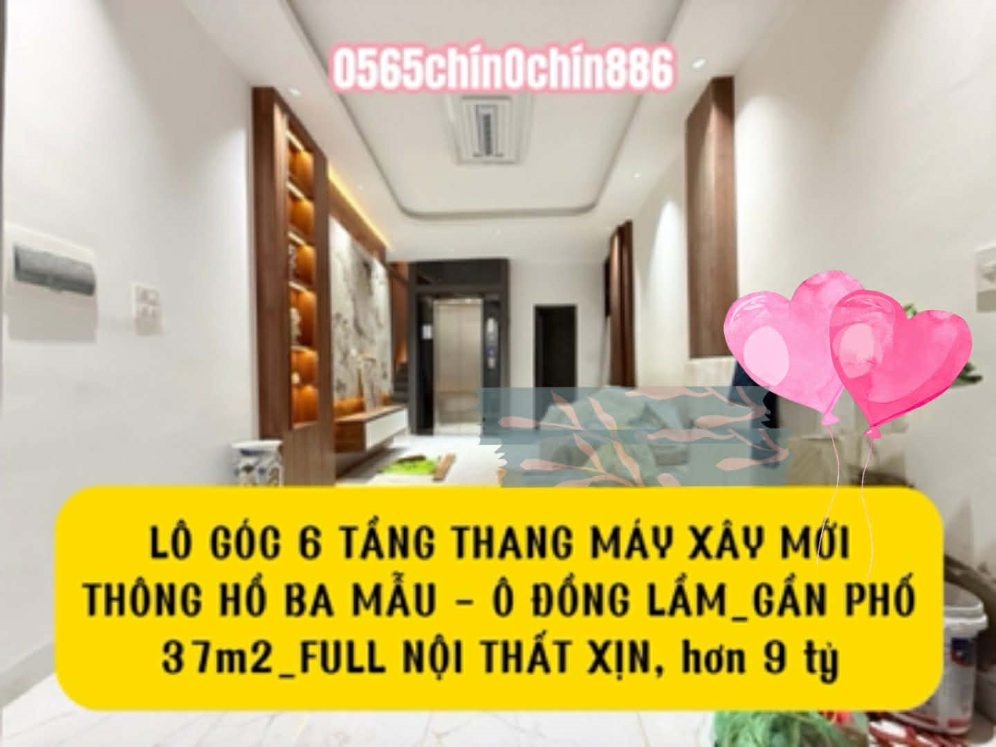 LÔ GÓC 6 TẦNG THANG MÁY XÂY MỚI_THÔNG HỒ BA MẪU - Ô ĐỒNG LẦM_GẦN PHỐ_37m2_FULL NỘI THẤT XỊN, hơn 9 tỷ